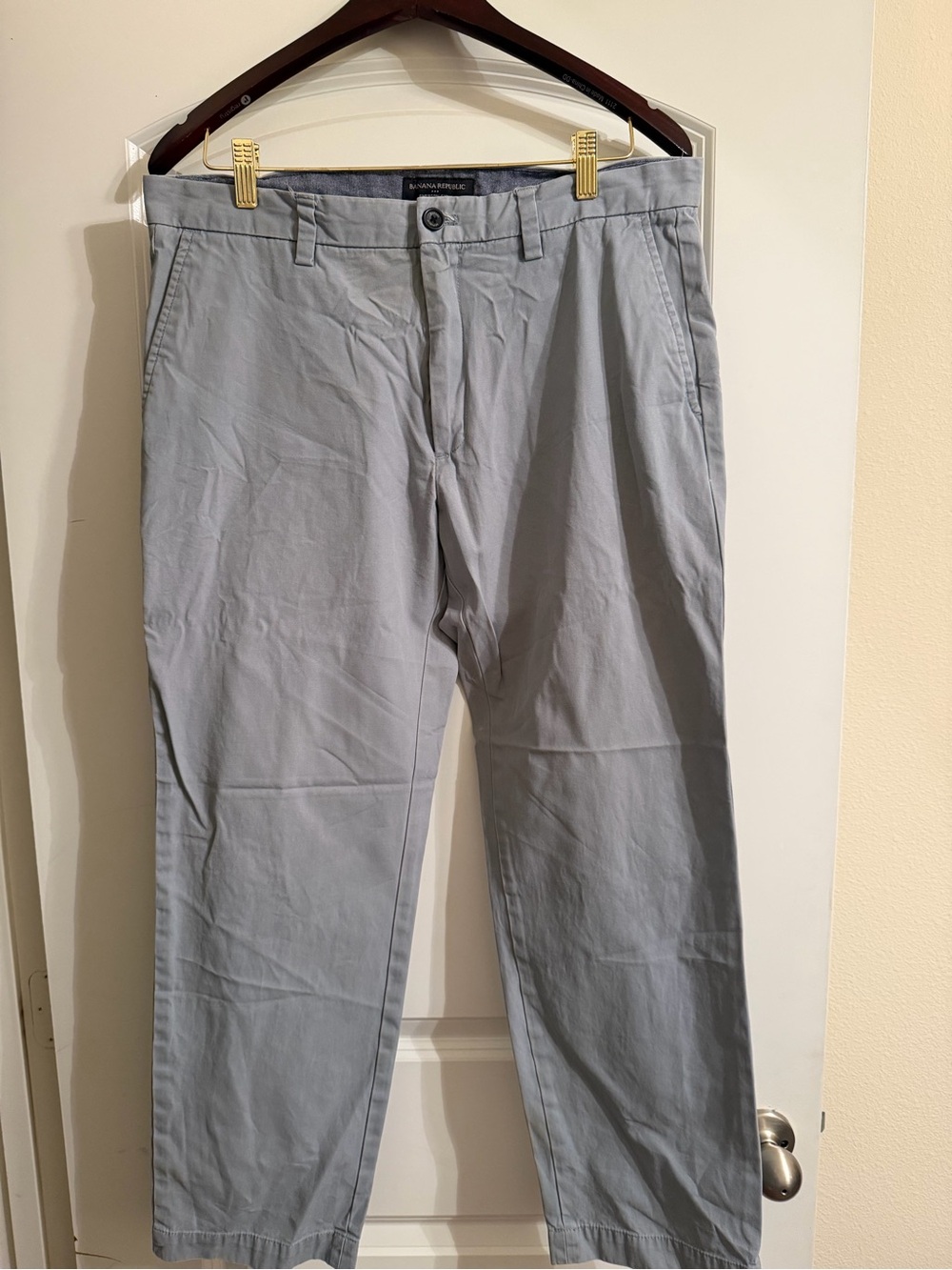 Banana Republic Light Gray Men's Chinos